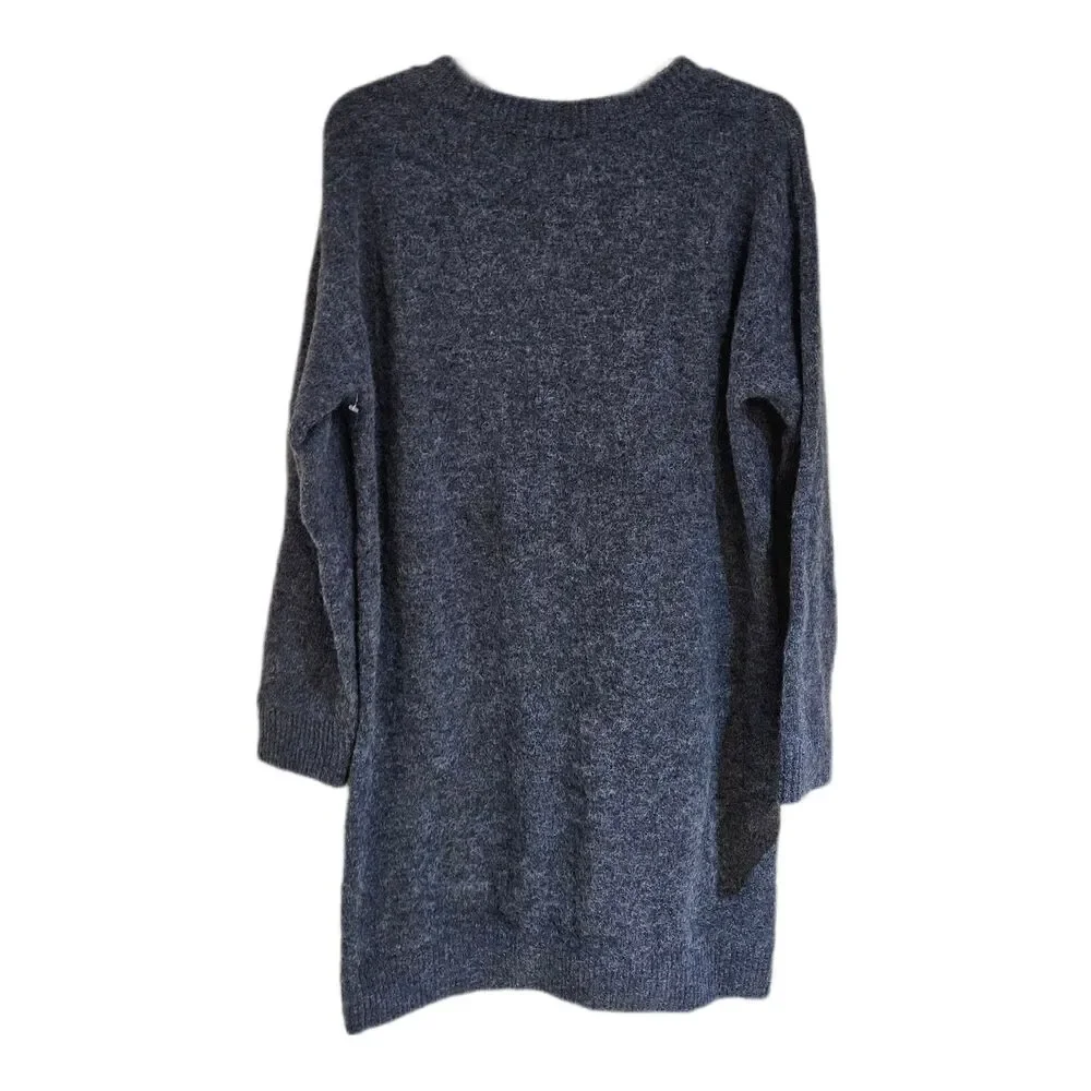 boho grunge slouchy gray sezane knit sweater - Picture 2 of 3